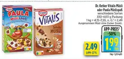 diska Dr. oetker vitalis müsli Angebot