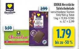 diska Edeka herzstücke tafel schokolade Angebot