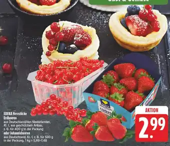 E-Center Edeka herzstücke erdbeeren Angebot