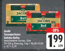 E-Center Jacobs tassenportionen löslicher kaffee Angebot