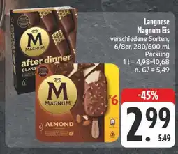 E-Center Langnese magnum eis Angebot