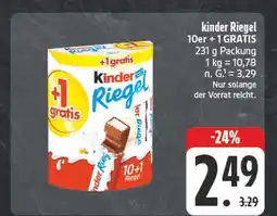 E-Center Kinder riegel Angebot