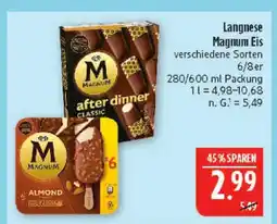 Marktkauf Langnese magnum eis Angebot