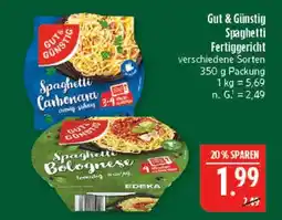 Marktkauf Gut & günstig spaghetti carbonara Angebot