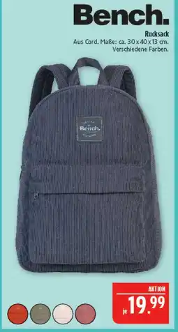 Marktkauf Bench. rucksack Angebot