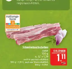 Marktkauf Schweinebauchscheiben natur Angebot