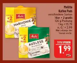 Marktkauf Melitta kaffee pads Angebot