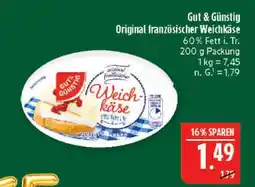 Marktkauf Gut & günstig original französischer weichkäse Angebot
