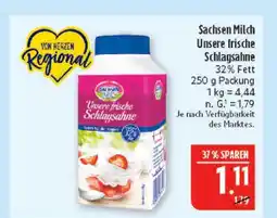 Marktkauf Sachsen milch unsere frische schlagsahne Angebot