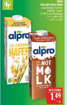 Marktkauf Alpro soya drink Angebot