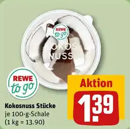 REWE REWE to go Kokosnuss Stücke Angebot