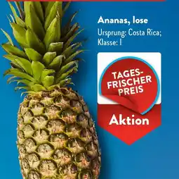 Aldi Süd Ananas, lose Angebot