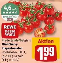 REWE REWE Beste Wahl Mini Cherry Rispentomaten Angebot