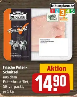 REWE Frische Puten- Schnitzel Angebot