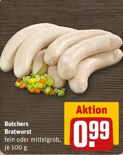 REWE Butchers Bratwurst Angebot