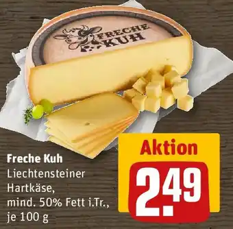 REWE Freche Kuh Liechtensteiner Hartkäse Angebot