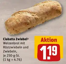 REWE Ciabatta Zwiebel Angebot