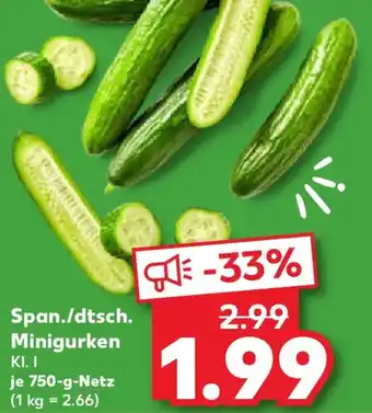 Kaufland Span./dtsch. Minigurken Angebot