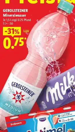 Lidl GEROLSTEINER Mineralwasser Angebot