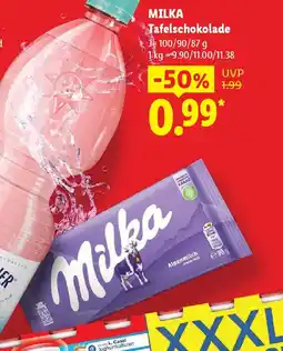Lidl MILKA Tafelschokolade Angebot