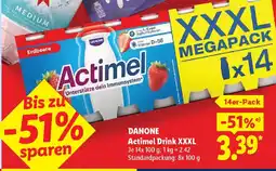 Lidl DANONE Actimel Drink XXXL Angebot