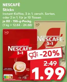 Kaufland NESCAFÉ Sticks Angebot