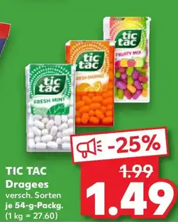 Kaufland TIC TAC Dragees Angebot