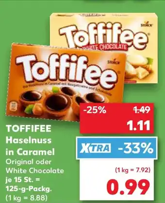 Kaufland TOFFIFEE Haselnuss in Caramel Angebot
