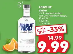 Kaufland ABSOLUT Vodka Angebot