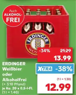 Kaufland ERDINGER Weißbier oder Alkoholfrei Angebot