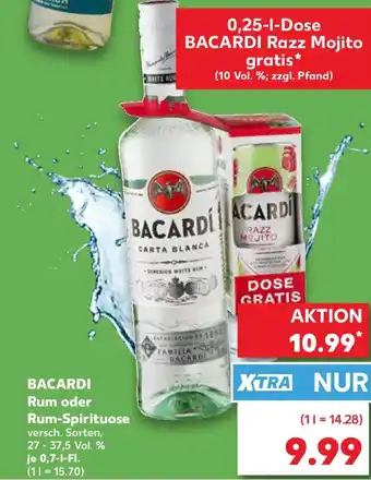 Kaufland BACARDI Rum oder Rum-Spirituose Angebot