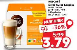 Kaufland NESCAFÉ Dolce Gusto Kapseln Angebot