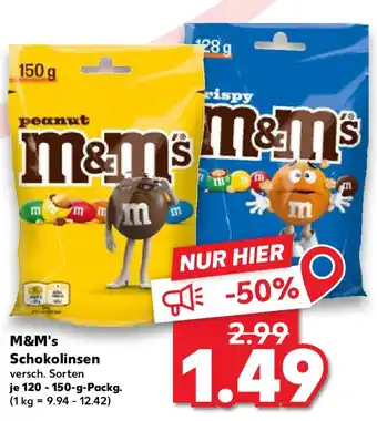 Kaufland M&M's Schokolinsen Angebot