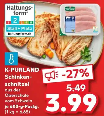 Kaufland K-PURLAND Schinkenschnitzel Angebot