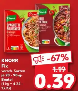 Kaufland KNORR Fix Angebot