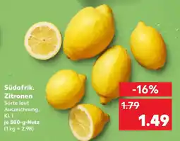 Kaufland Südafrik. Zitronen Angebot
