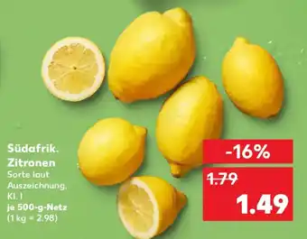 Kaufland Südafrik. Zitronen Angebot