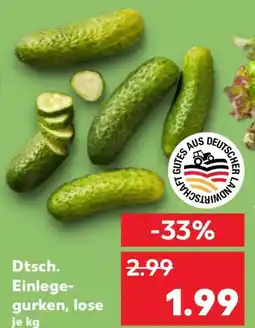 Kaufland Dtsch. Einlegegurken, lose Angebot