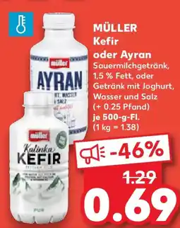 Kaufland MÜLLER Kefir oder Ayran Angebot