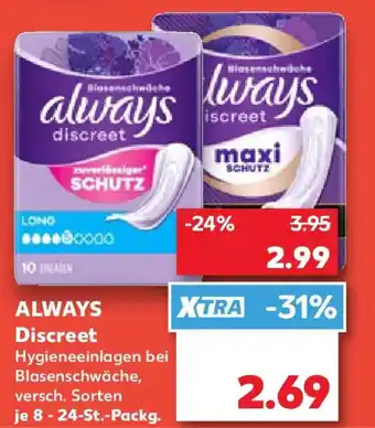 Kaufland ALWAYS Discreet Angebot