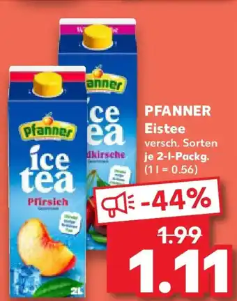 Kaufland PFANNER Eistee Angebot