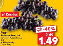 Kaufland Ägypt. Tafeltrauben, rot Angebot