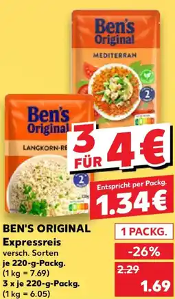 Kaufland BEN'S ORIGINAL Expressreis Angebot