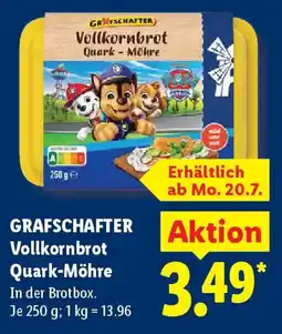 Lidl GRAFSCHAFTER Vollkornbrot Quark-Möhre Angebot