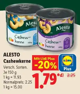 Lidl ALESTO Cashewkerne Angebot
