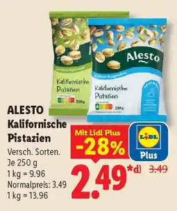 Lidl ALESTO Kalifornische Pistazien Angebot