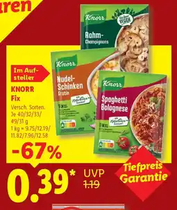 Lidl KNORR Fix Angebot