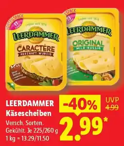 Lidl LEERDAMMER Käsescheiben Angebot