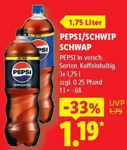 Lidl PEPSI/SCHWIP SCHWAP Angebot