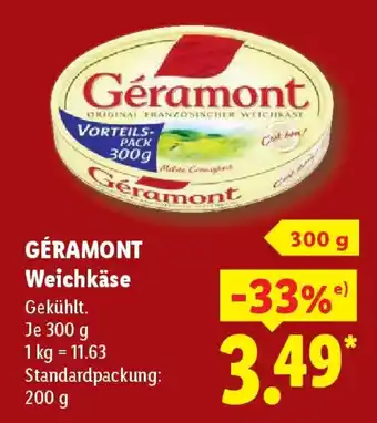 Lidl Géramont Weichkäse Angebot